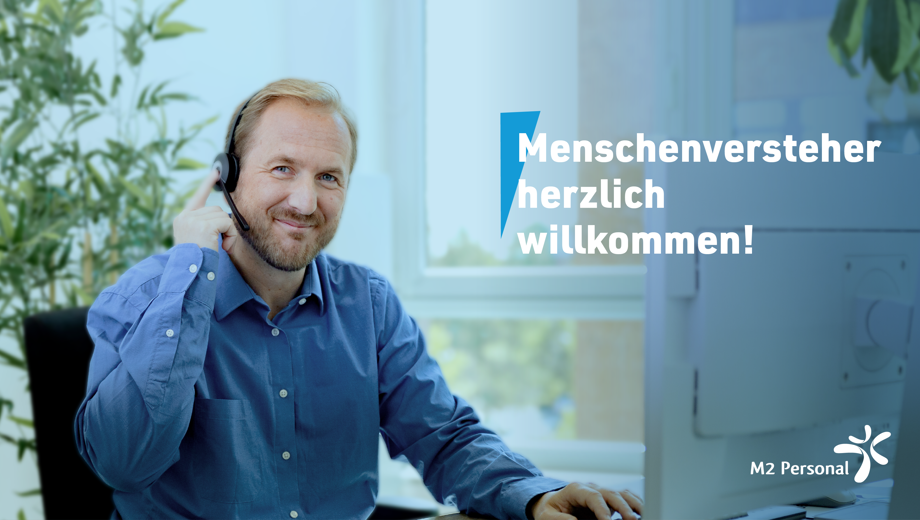 2023 08 08 Stellenanzeigen Header U8 Menschenversteher Herzlich Willkommen Männlich